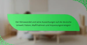 Der Klimawandel und seine Auswirkungen auf die deutsche Umwelt: Fakten, Maßnahmen und Anpassungsstrategien