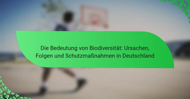 Die Bedeutung von Biodiversität: Ursachen, Folgen und Schutzmaßnahmen in Deutschland