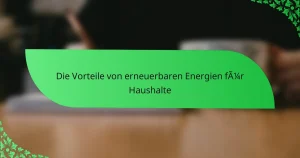 Die Vorteile von erneuerbaren Energien für Haushalte