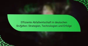 Effiziente Abfallwirtschaft in deutschen Städten: Strategien, Technologien und Erfolge