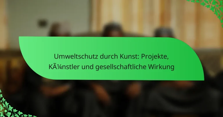 Umweltschutz durch Kunst: Projekte, Künstler und gesellschaftliche Wirkung